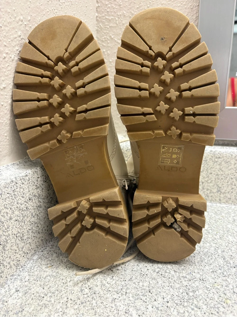 Aldo Kids Tan Lug-Sole Boots